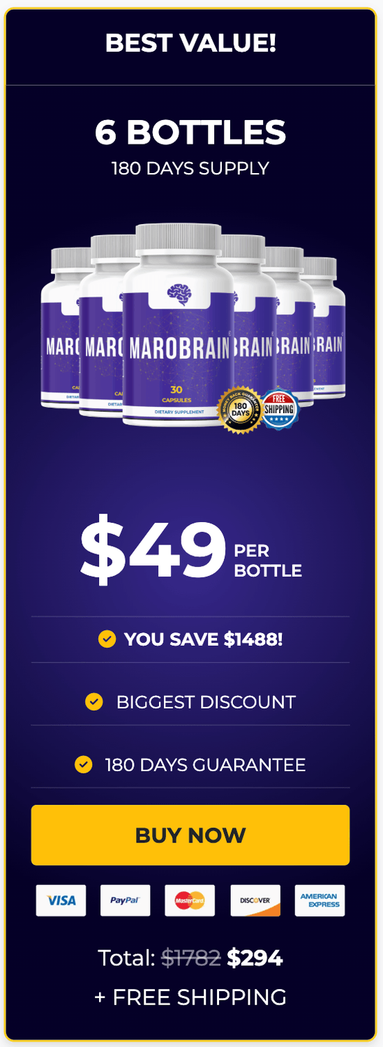 marobrain buy now 6 bottles